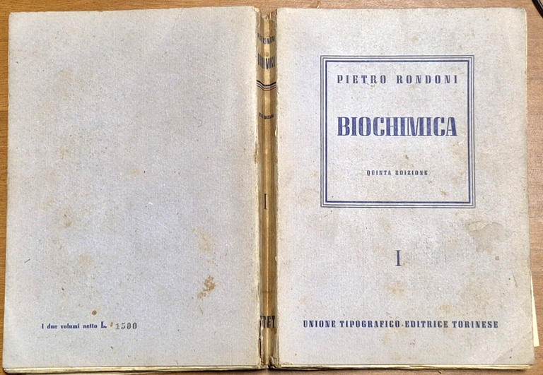 BIOCHIMICA chimica fisiologica e patologica di Pietro Rondoni 1945 UTET … | Immagine Gallery 2