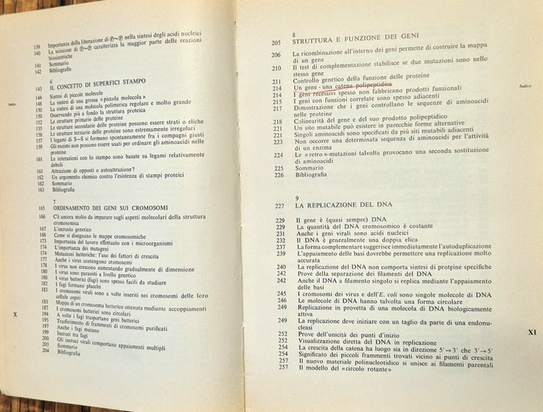 BIOLOGIA MOLECOLARE DEL GENE di James D Watson 1973 Zanichelli …