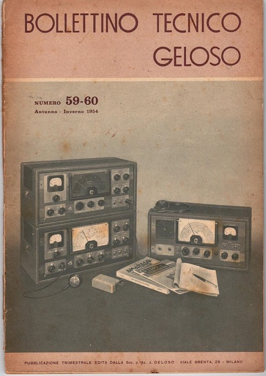 BOLLETTINO TECNICO GELOSO 4 Numeri 44 54 55 59 - … | Immagine Gallery 5