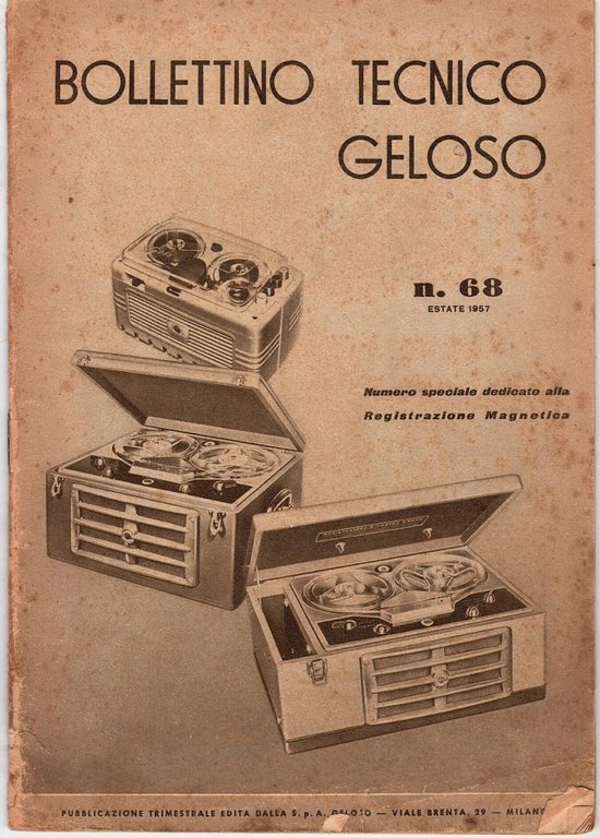 BOLLETTINO TECNICO GELOSO 66 67 68 69-70 1956 1958 4 … | Immagine Gallery 2