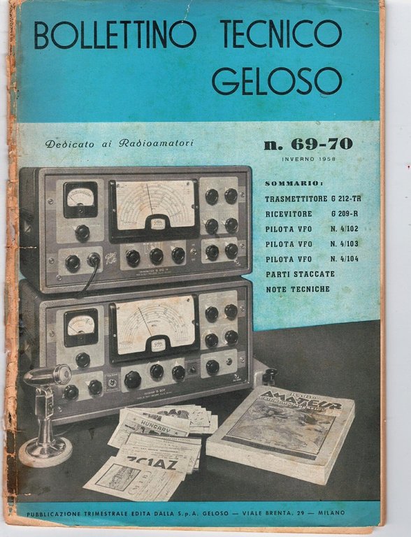 BOLLETTINO TECNICO GELOSO 66 67 68 69-70 1956 1958 4 … | Immagine Gallery 5