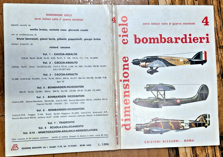 BOMBARDIERI 1972 Edizioni Bizzarri Dimensione Cielo 4 Libro aerei italiani … | Immagine Gallery 2