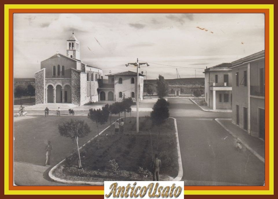 BORGO DI LOCONIA Cartolina Viaggiata Consorzio di Bonifica Bari 1954 …