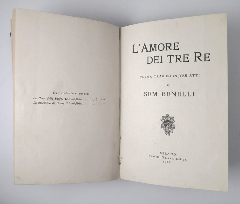 BRAND di Enrico Ibsen L'AMORE DEI TRE RE di Sem …