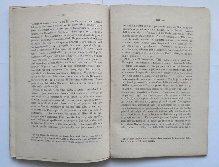 BREVE ESPOSIZIONE DELLA DIVINA COMMEDIA di Antonino Giordano 1913 Pierro …