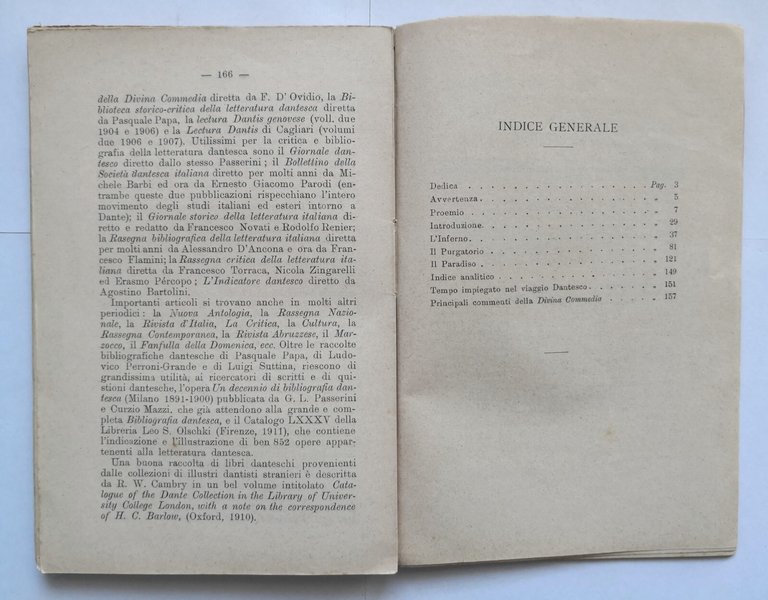 BREVE ESPOSIZIONE DELLA DIVINA COMMEDIA di Antonino Giordano 1913 Pierro …