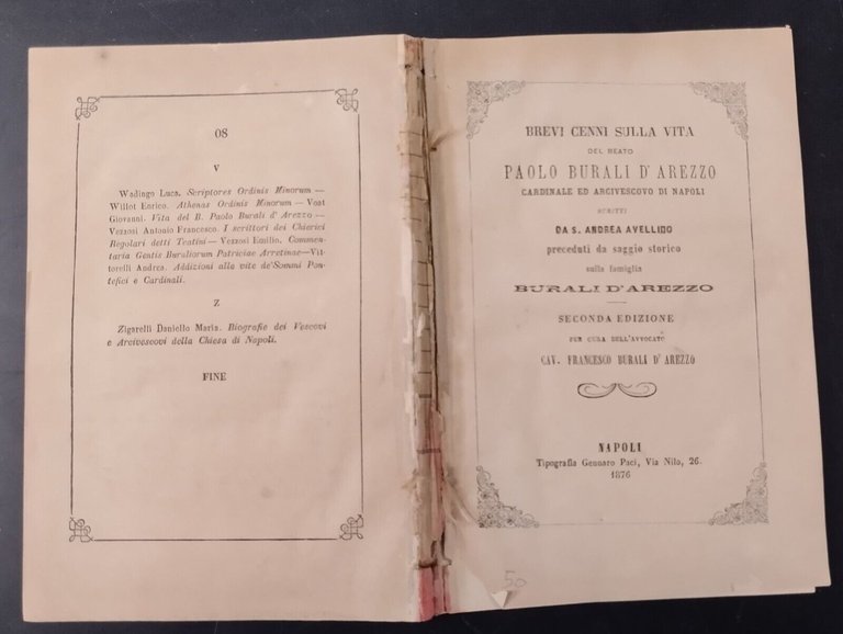 BREVI CENNI SULLA VITA DEL BEATO PAOLO BURALI D'AREZZO di …