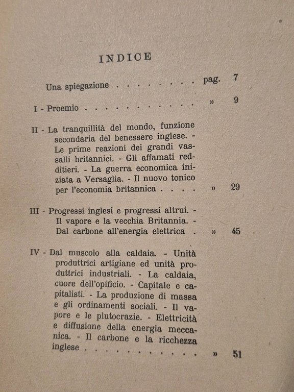 BRITANNIA SENZA VELI di Mario Bersellini 1936 Libro Gran Bretagna …