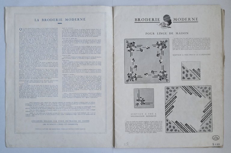 BRODERIE MODERNE pour linge de maison cartamodelli Cartier Bresson ricamo …