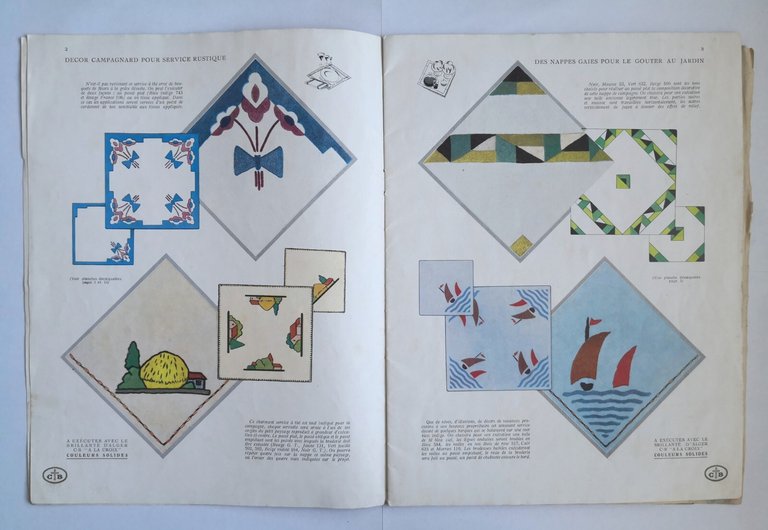 BRODERIE MODERNE pour linge de maison cartamodelli Cartier Bresson ricamo …