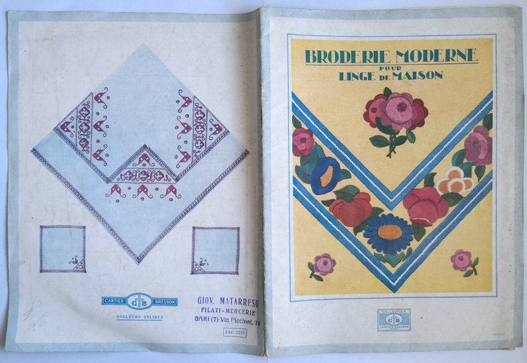 BRODERIE MODERNE pour linge de maison cartamodelli Cartier Bresson ricamo …