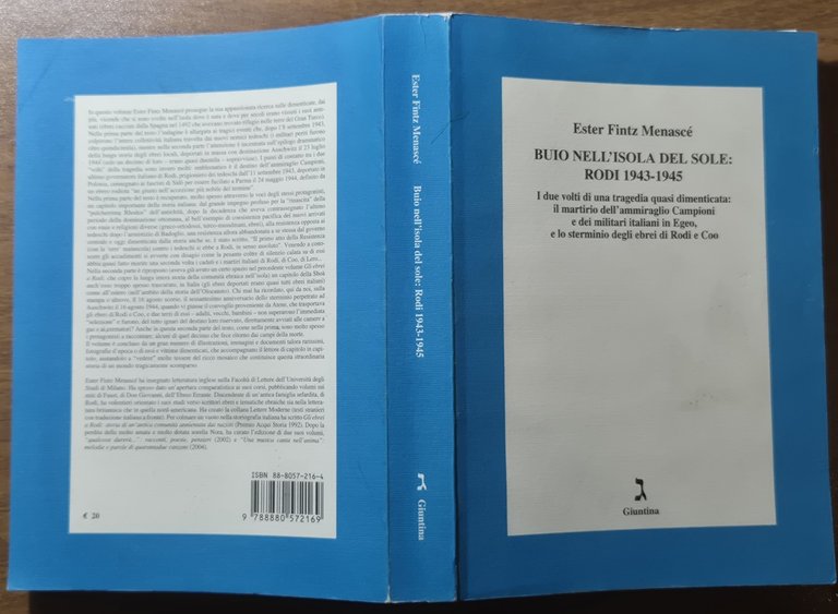BUIO NELL’ISOLA DEL SOLE RODI 1943 1945 di Ester Fintz …