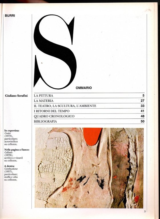 BURRI di Giuliano Serafini 1991 Monografia 62 artedossier art dossier …