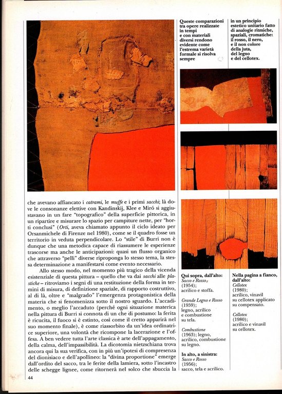 BURRI di Giuliano Serafini 1991 Monografia 62 artedossier art dossier …