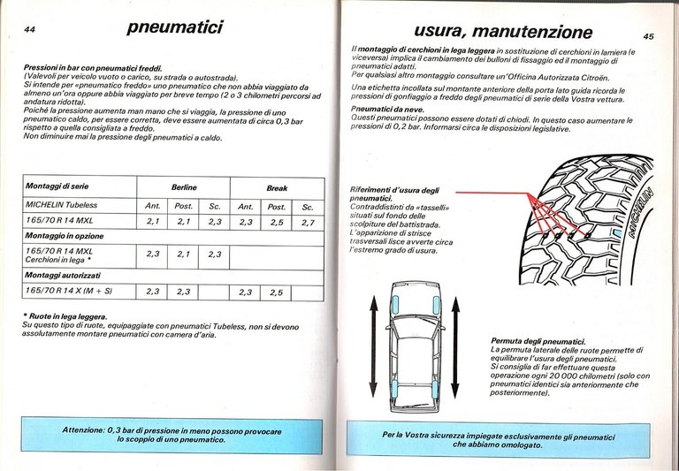 BX DIESEL USO E MANUTENZIONE 1986 Citroen Service Libro automobile …