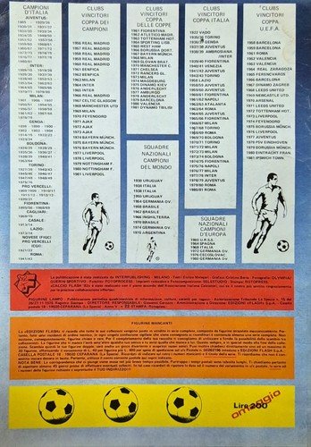 CALCIO FLASH '82 Album VUOTO senza figurine Lampo serie A …