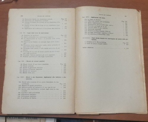 CALCOLO DELLE PROBABILITÀ VOLUME I di Guido Castelnuovo 1957 Zanichelli
