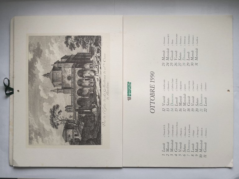 CALENDARIO MAGNA GRAECIA 1990 Cementeria di Barletta itinerari archeologici Tour