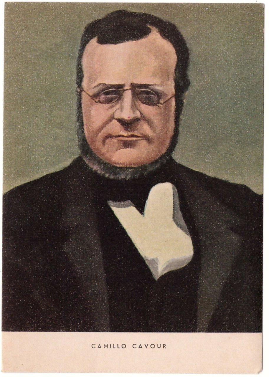 Camillo Benso Conte di Cavour Cartolina non viaggiata a colori …