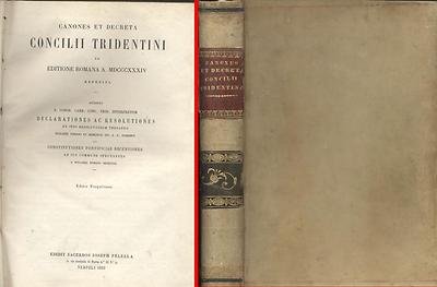 CANONES ET DECRETA CONCILII TRIDENTINI 1859 Ioseph Pelella libro antico …