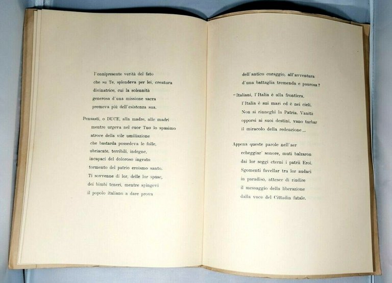 CANTATA PER IL DUCE di Geo Renato Crippa 1937 Queriniana …