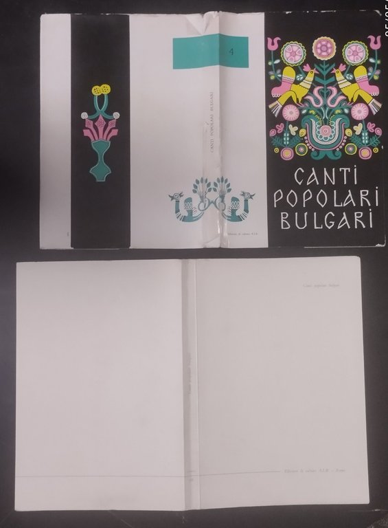 CANTI POPOLARI BULGARI di Luigi Salvini anni '60 Edizioni di …