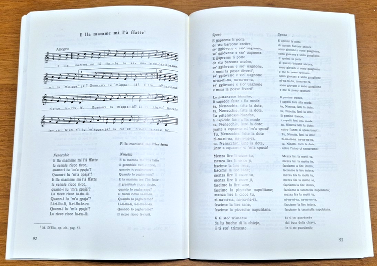 CANTI POPOLARI TERRA DI PUGLIA Domenico Campanella Volume I Libro …