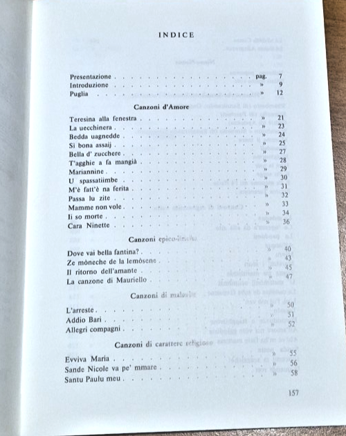 CANTI POPOLARI TERRA DI PUGLIA Domenico Campanella Volume I Libro …