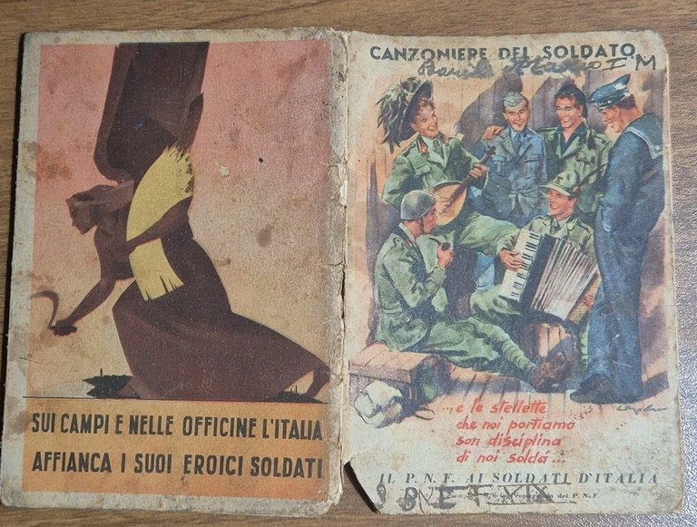 CANZONIERE DEL SOLDATO il Pnf ai soldati d’Italia 1941 editoriale …