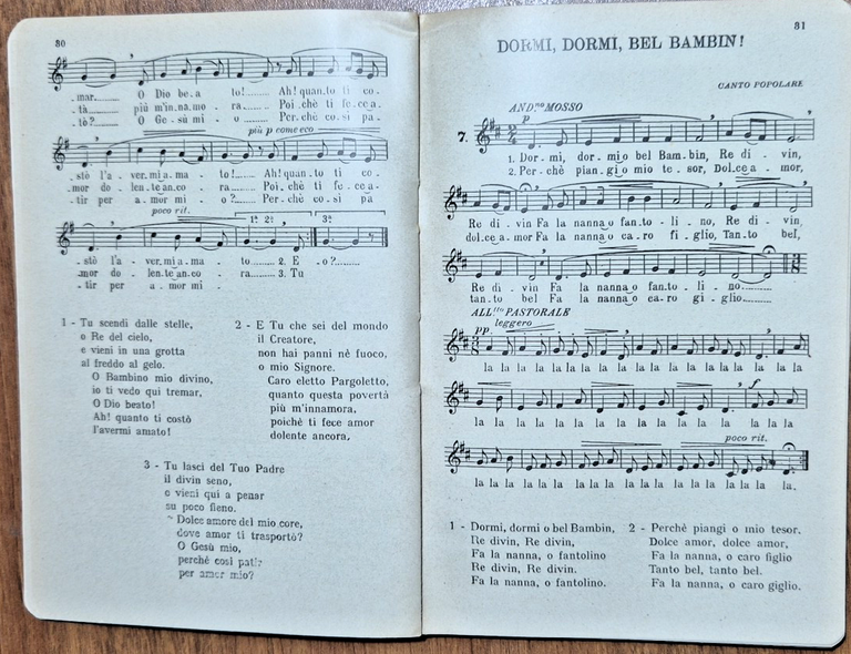 CANZONIERE NAZIONALE canti religiosi di patriottici Schinelli 1929 Libro scolast