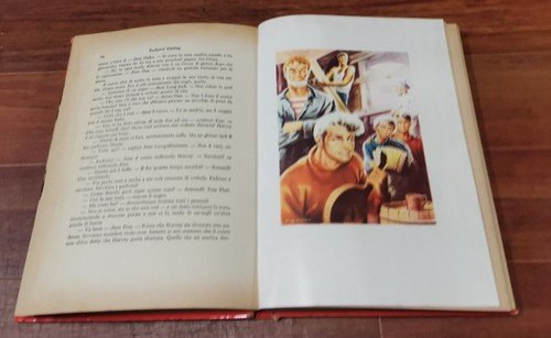 CAPITANI CORAGGIOSI di Rudyard Kipling - 1962 Capitol libro illustrato …