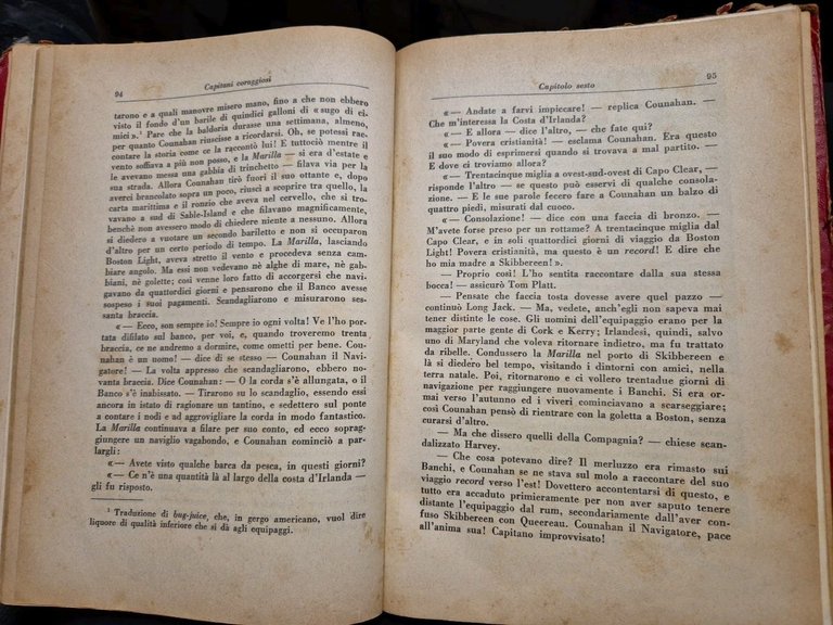 CAPITANI CORAGGIOSI di Rudyard Kipling 1939 Marzocco Libro Illustrato Nicouline