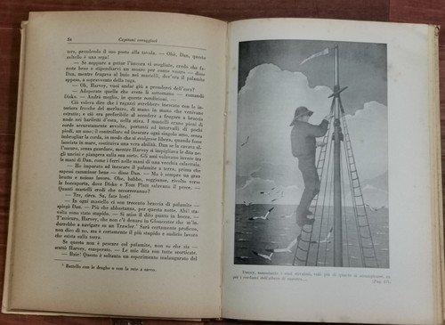 CAPITANI CORAGGIOSI di Rudyard Kipling 1951 LIBRO illustrato Nicouline ragazzi