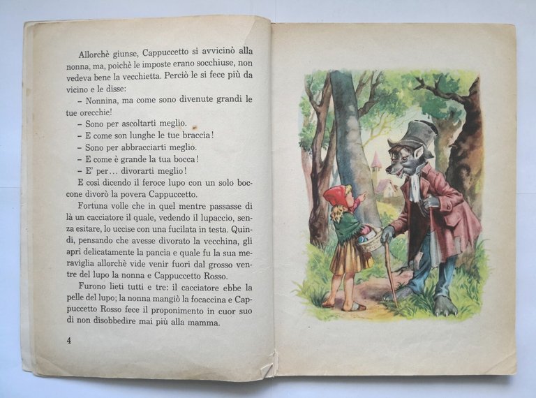 CAPPUCCETTO ROSSO ED ALTRE FIABE di Rodolfo Lanocita 1964 Ariston …
