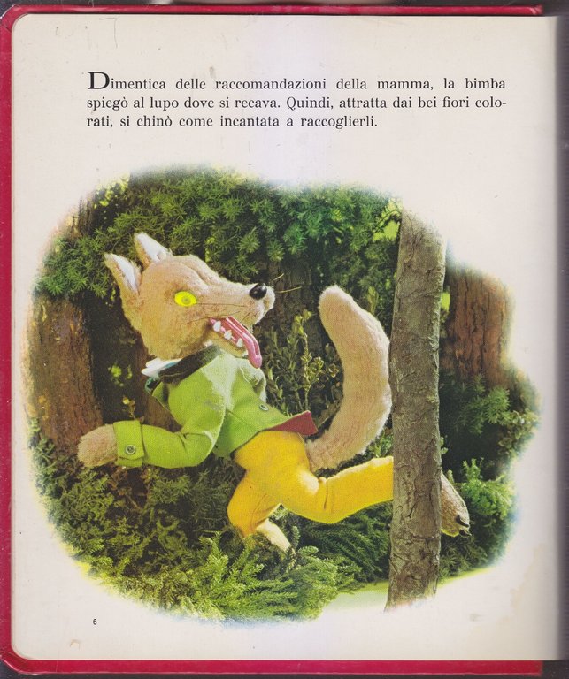 CAPPUCCETTO ROSSO illustrato da Izawa Hijikata 1968 Mondadori libri tridimension