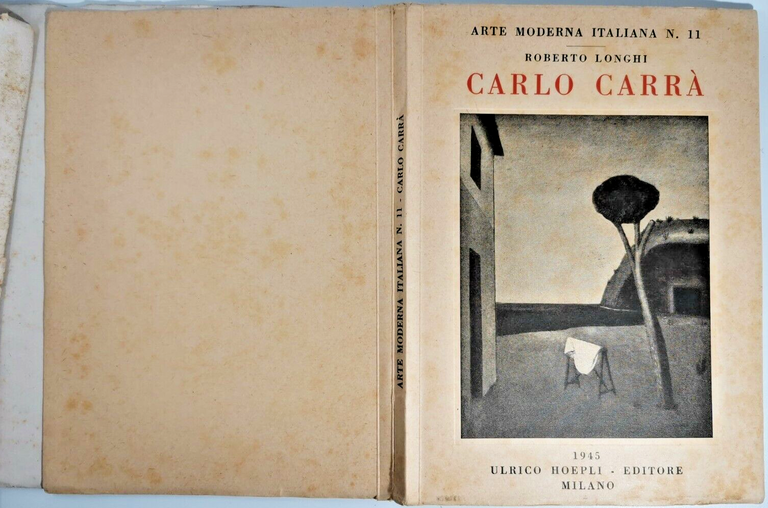 CARLO CARRÀ di Roberto Longhi 1945 Hoepli editore libro edizione …