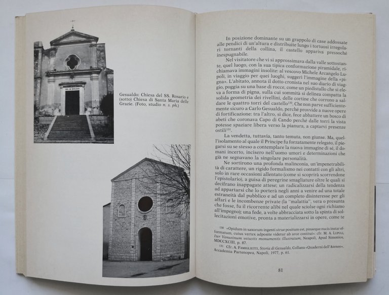 CARLO GESUALDO di Antonio Vaccaro 1982 Appia Venosa dedica dell'autore …