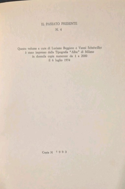 CARTA DA VISITA di Ezra Pound 1974 Scheiwiller Libro edizione …