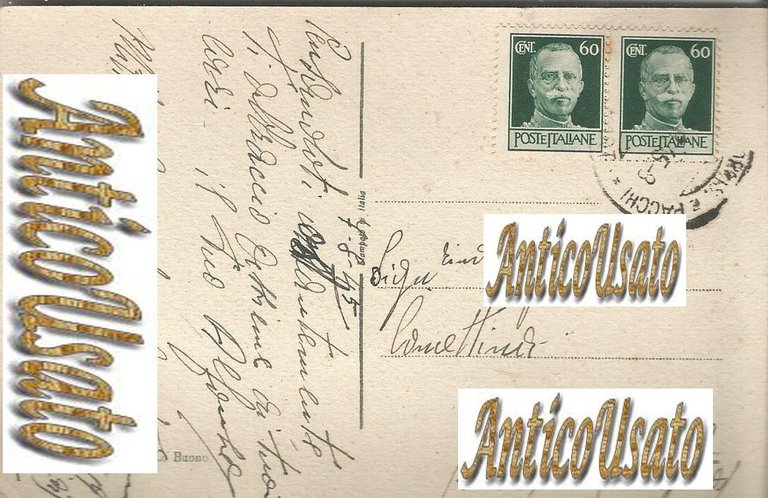 Cartolina Bari Lungomare Cristoforo Colombo Originale Viaggiata 1945 postcard