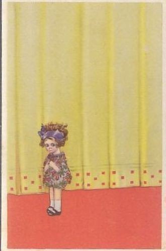 CARTOLINA BERTIGLIA (?) BAMBINA a Colori Non Viaggiata Originale d'Epoca