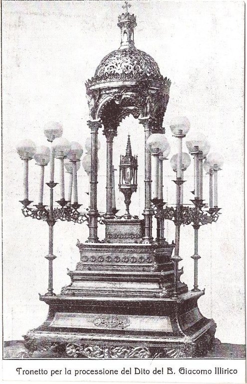 CARTOLINA BITETTO Tronetto per la processione del Dito di Beato …
