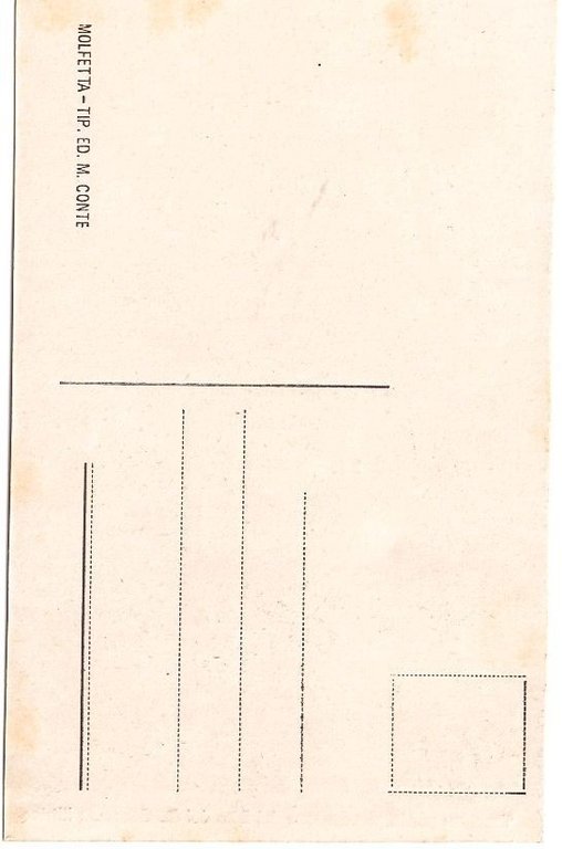 CARTOLINA BITETTO Tronetto per la processione del Dito di Beato …