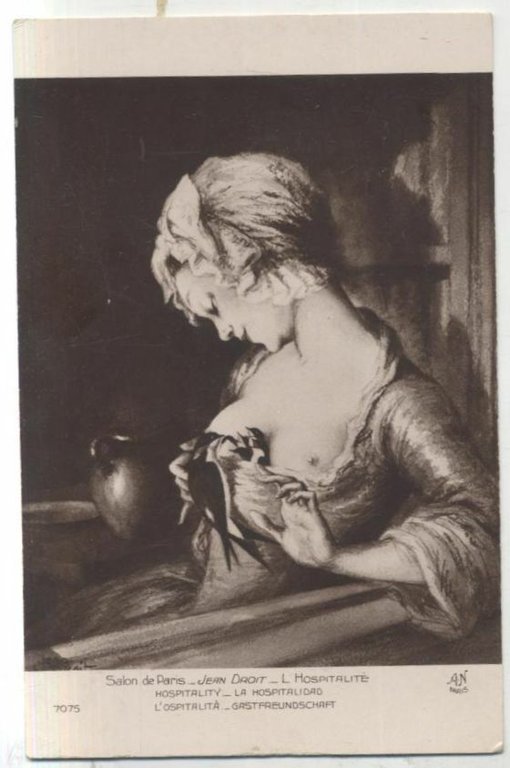 CARTOLINA EROTICA Salon de Paris Jean Droite l'ospitalitè Carte Postale … | Immagine Gallery 1