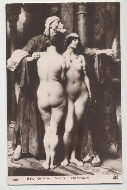CARTOLINA EROTICA Salon de Paris Tanoux Namouna ORIGINALE Carte Postale … | Immagine Gallery 1