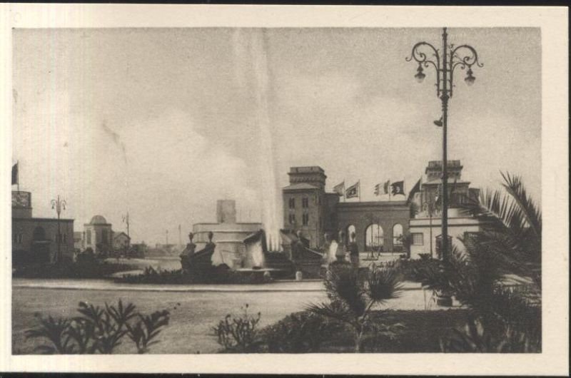 Cartolina Fiera Del Levante Bari La Potenza Dell'Acquedotto Pugliese Vintage