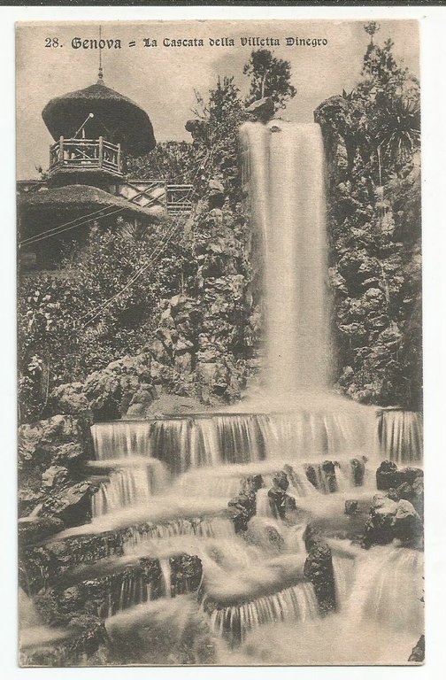 CARTOLINA Genova la cascata nella villetta Dinegro NON VIAGGIATA Vintage … | Immagine Gallery 1