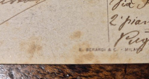 Cartolina MITRAGLIERI FIAT BRESCIA Originale viaggiata 1917 Celerrimo ictu I …