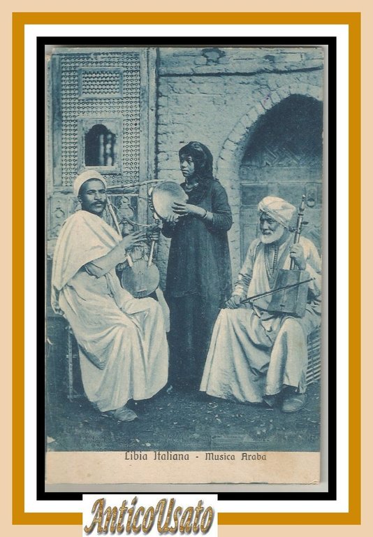 Cartolina Musica Araba 1915 Libia Italiana Vintage 79 reggimento fanteria … | Immagine Gallery 1