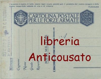 CARTOLINA PER LE FORZE ARMATE L'AVVENIRE è NOSTRO frase MUSSOLINI …