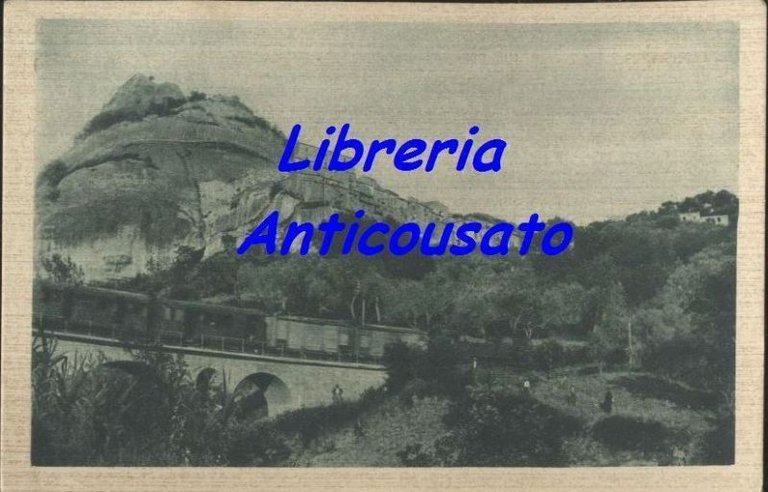 CARTOLINA PIETRAFERRAZZANA Enorme Sasso Calcareo Con Avanzi Castello Vintage | Immagine Gallery 1